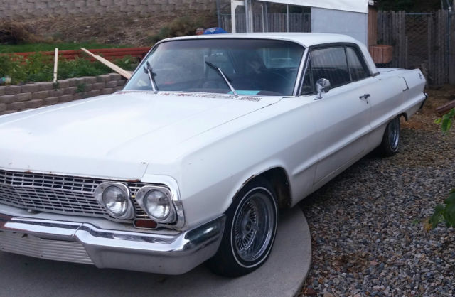 1963 White Chevrolet Impala