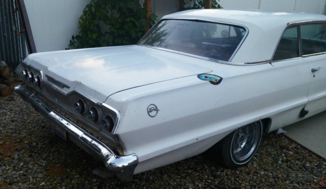 1963 White Chevrolet Impala