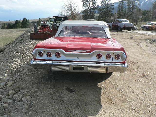 1963 Blue Chevrolet Impala Convertible