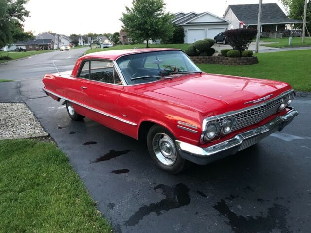 1963 Red Chevrolet Impala Coupe