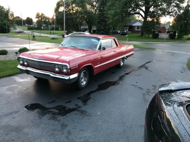 1963 Red Chevrolet Impala Coupe
