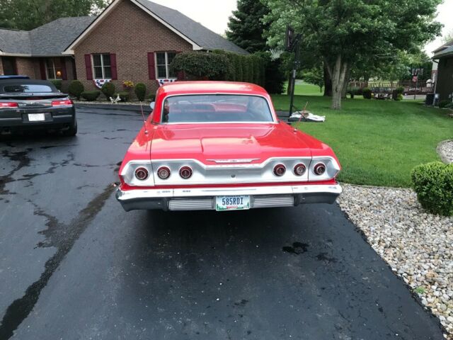 1963 Red Chevrolet Impala Coupe