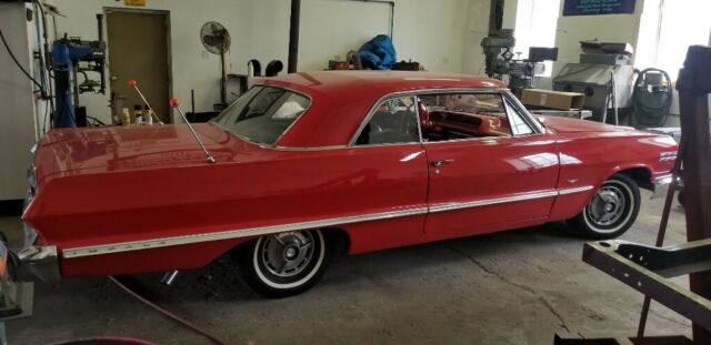1963 Red Chevrolet Impala Coupe