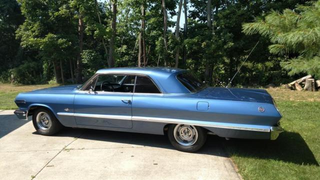 1963 Blue Chevrolet Impala Coupe