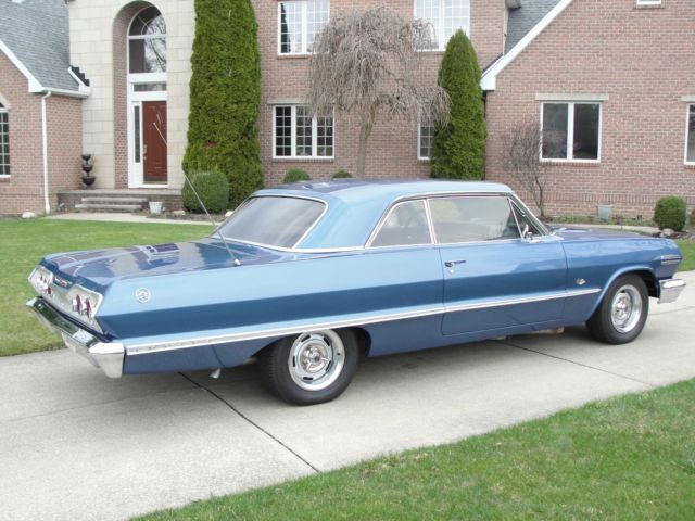 1963 Blue Chevrolet Impala Coupe