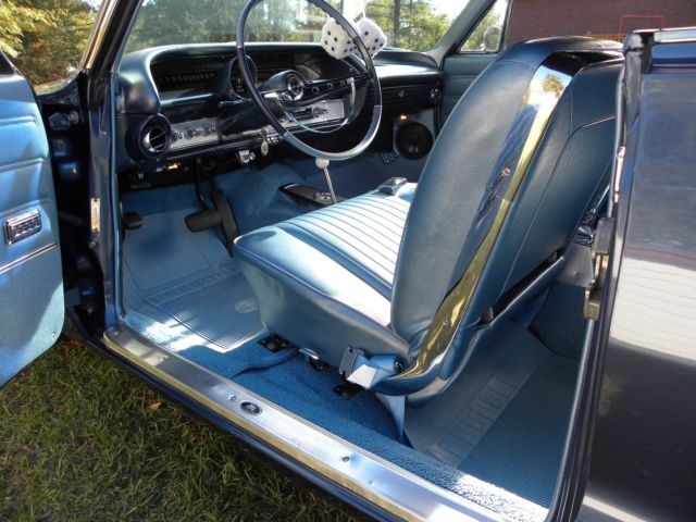 1963 Blue Chevrolet Impala Convertible