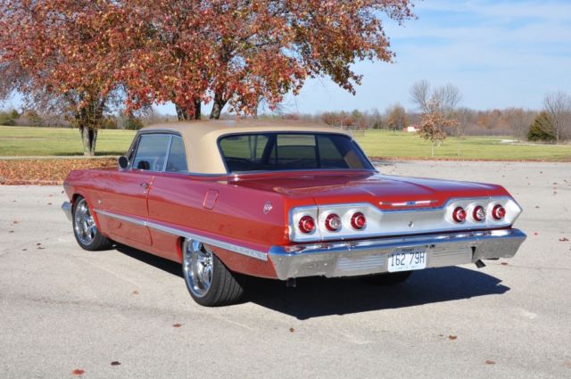 1963 Orange Chevrolet Impala Coupe