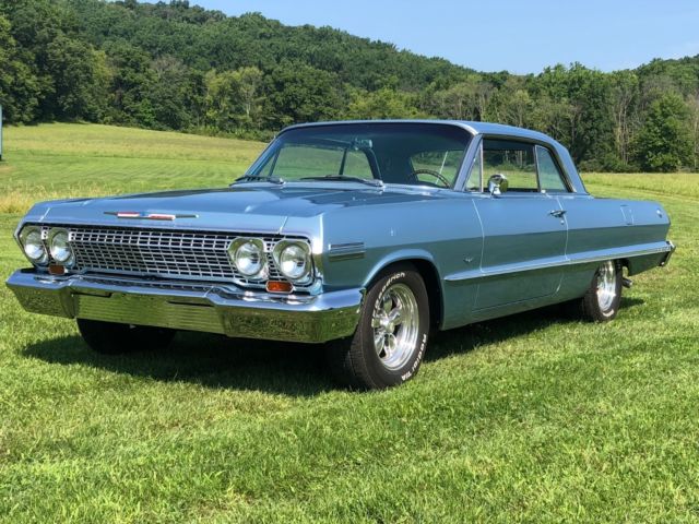 1963 Blue Chevrolet Impala Coupe