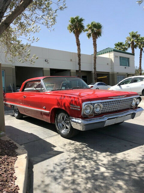 1963 Red Chevrolet Impala Coupe