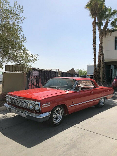 1963 Red Chevrolet Impala Coupe