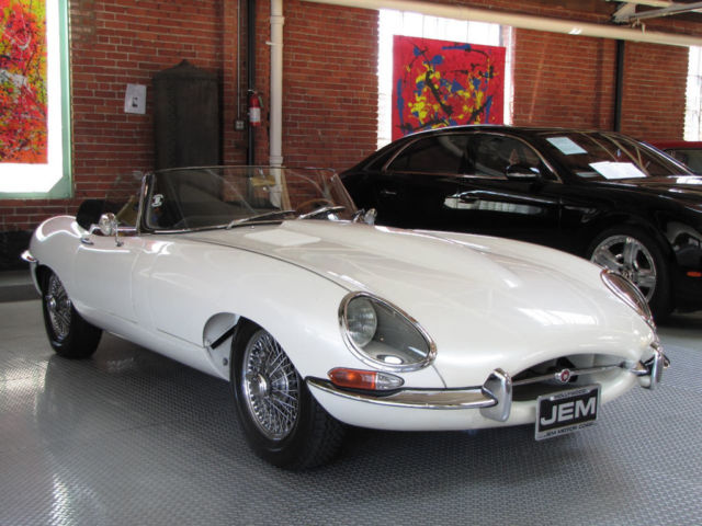 1963 White Jaguar E-Type Convertible