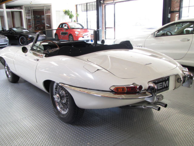 1963 White Jaguar E-Type Convertible