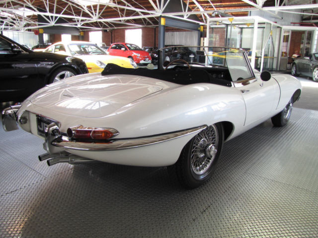 1963 White Jaguar E-Type Convertible