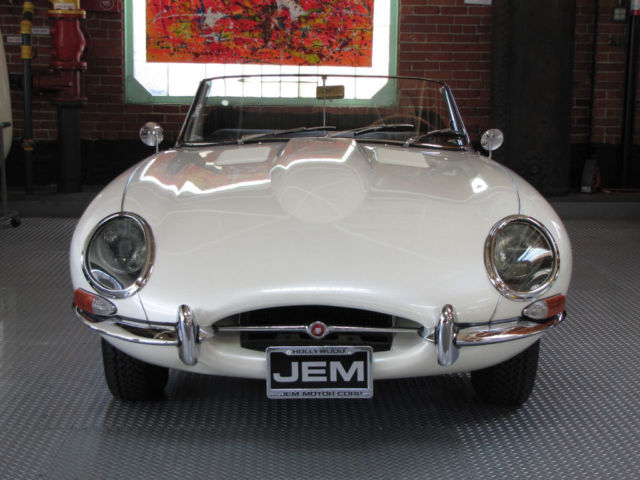 1963 White Jaguar E-Type Convertible