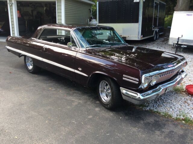 1963 Black cherry Chevrolet Impala Coupe