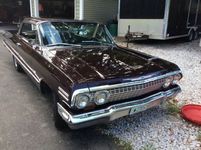 1963 Black cherry Chevrolet Impala Coupe