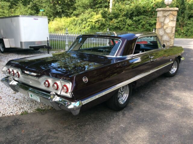 1963 Black cherry Chevrolet Impala Coupe