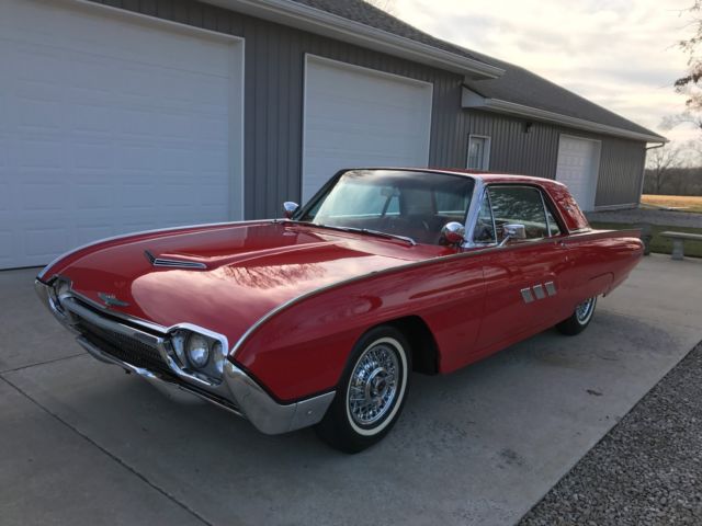 1963 red Ford Thunderbird Coupe