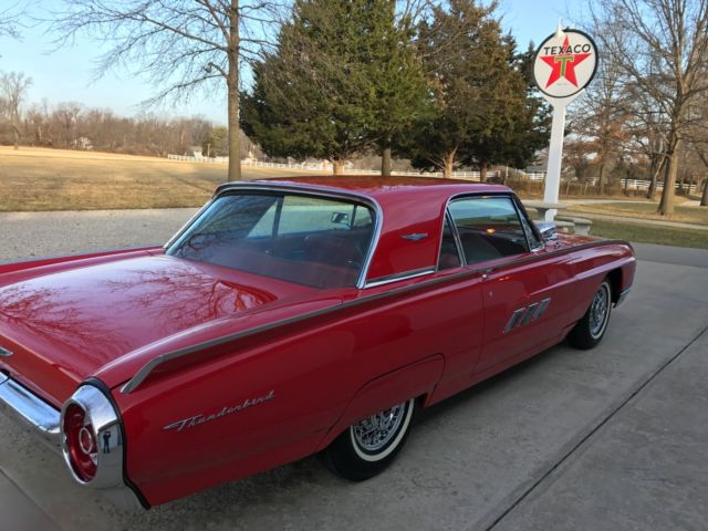 1963 red Ford Thunderbird Coupe