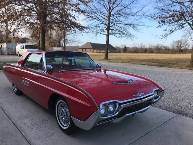 1963 red Ford Thunderbird Coupe