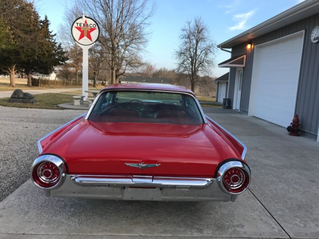 1963 red Ford Thunderbird Coupe