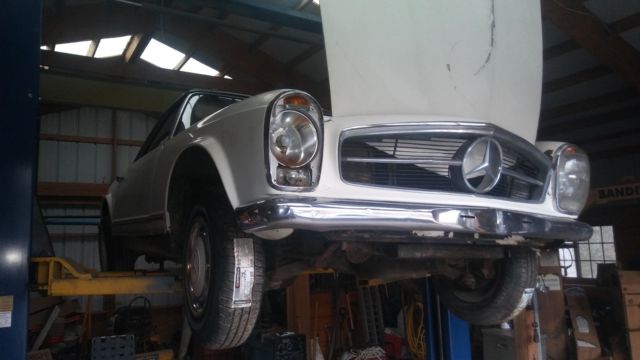 1963 White Mercedes-Benz 200-Series Convertible