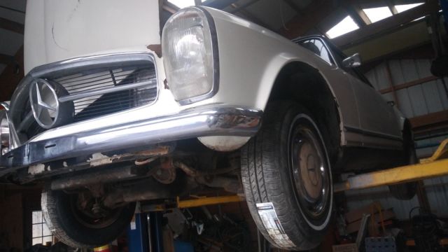 1963 White Mercedes-Benz 200-Series Convertible