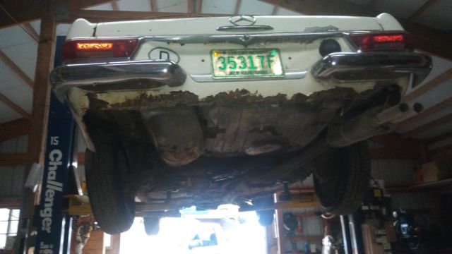 1963 White Mercedes-Benz 200-Series Convertible