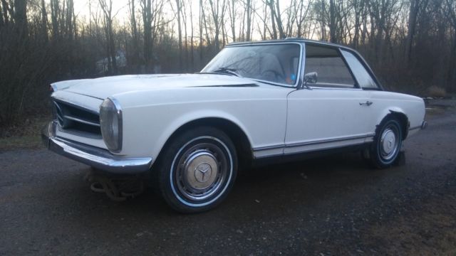 1963 White Mercedes-Benz 200-Series Convertible
