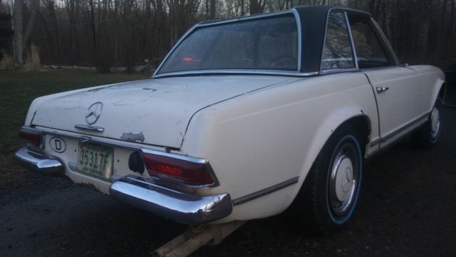 1963 White Mercedes-Benz 200-Series Convertible