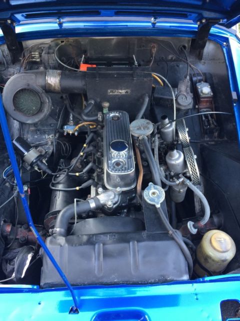 1963 Blue MG Midget Convertible