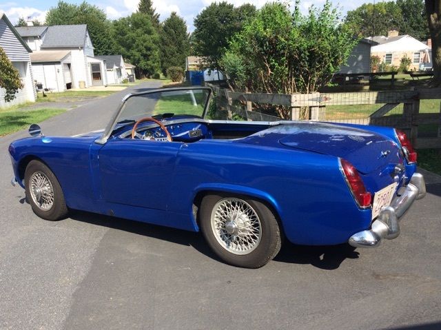 1963 Blue MG Midget Convertible