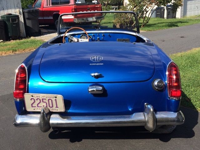 1963 Blue MG Midget Convertible