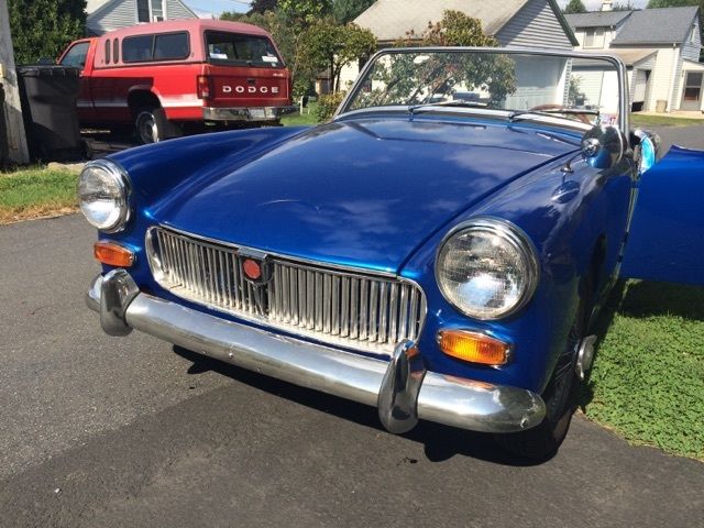 1963 Blue MG Midget Convertible