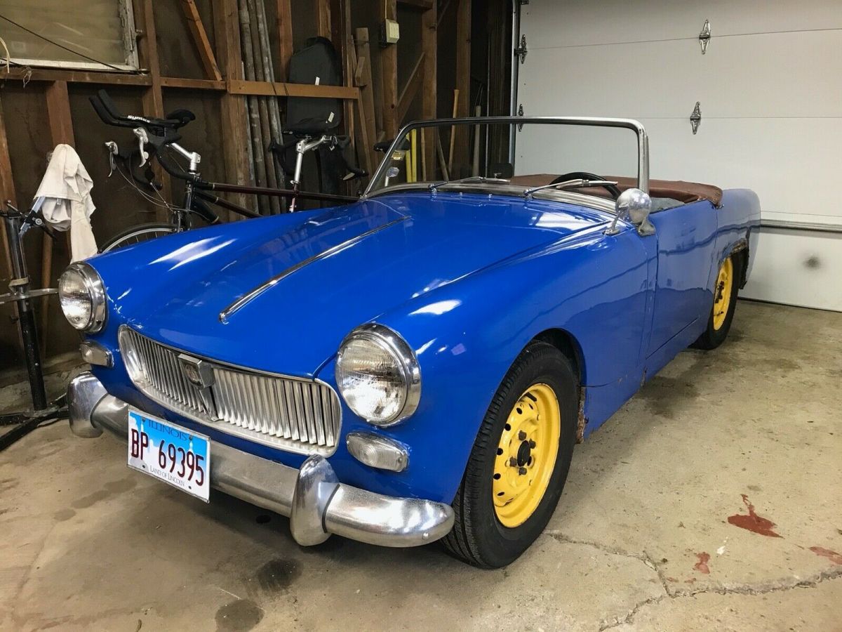 1963 Blue MG Midget Convertible