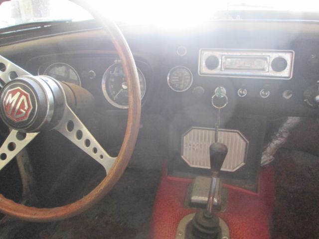 1963 Red MG MGB Convertible