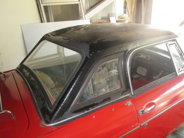 1963 Red MG MGB Convertible