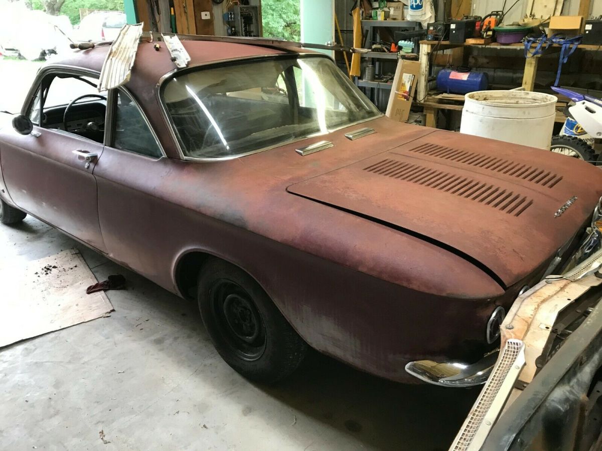 1963 Red Chevrolet Corvair Coupe
