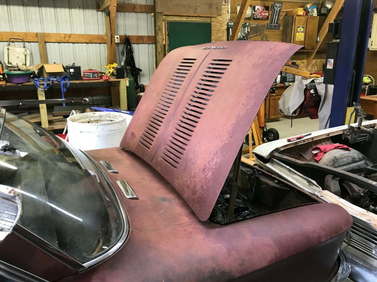 1963 Red Chevrolet Corvair Coupe