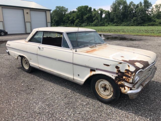 1963 White Chevrolet Nova Coupe