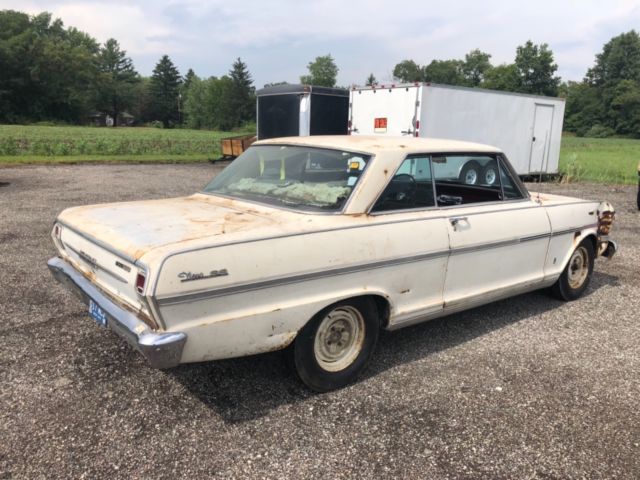 1963 White Chevrolet Nova Coupe