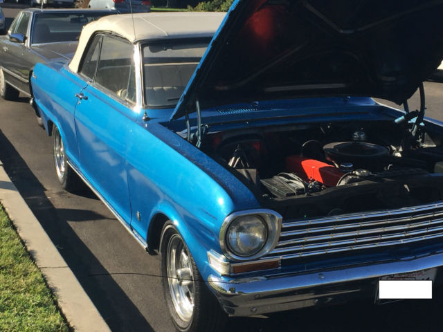 1963 Red Chevrolet Nova Convertible
