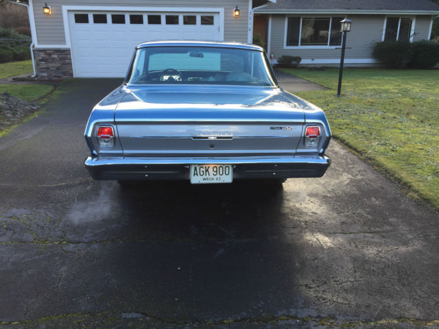 1963 Blue Chevrolet Nova 2 Door Hardtop