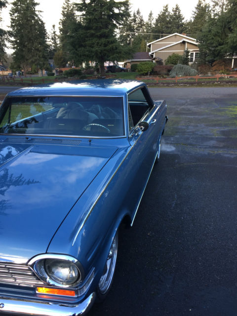 1963 Blue Chevrolet Nova 2 Door Hardtop