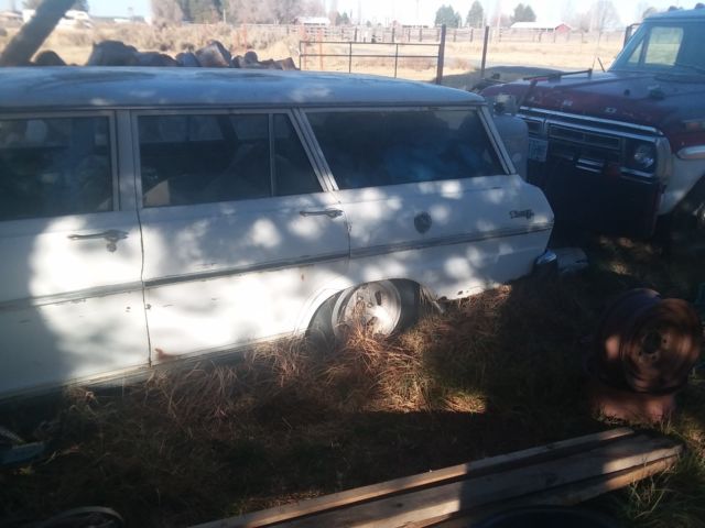 1963 white Chevrolet Nova Station Wagon