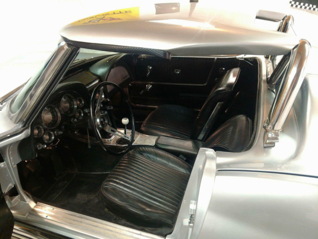 1963 Silver Chevrolet Corvette Convertible