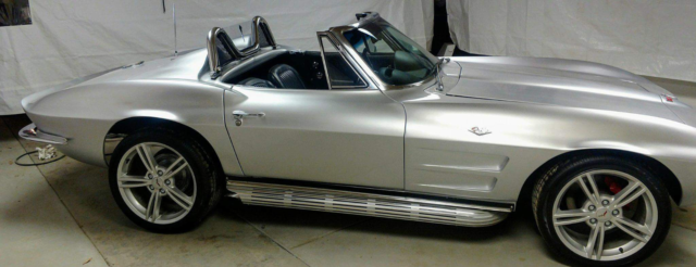 1963 Silver Chevrolet Corvette Convertible