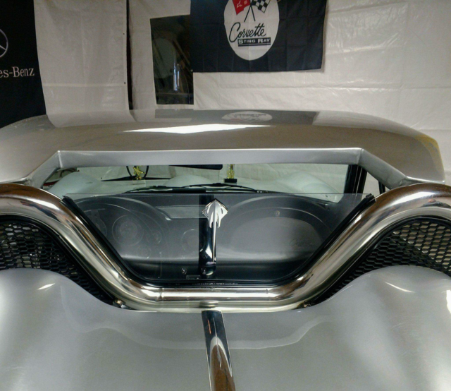 1963 Silver Chevrolet Corvette Convertible