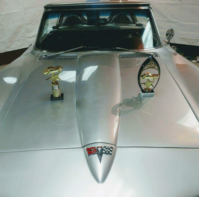 1963 Silver Chevrolet Corvette Convertible