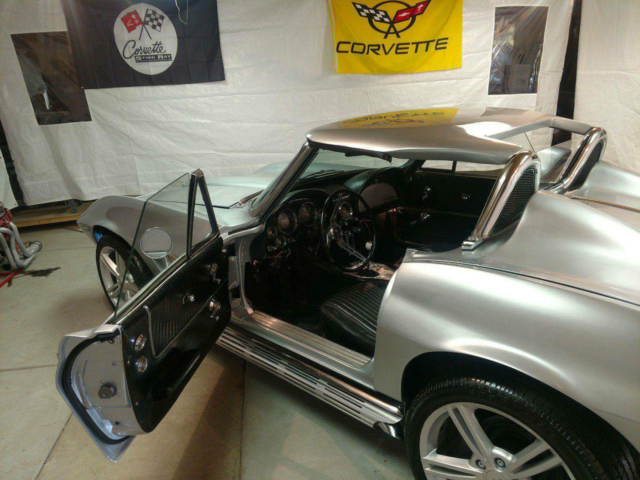 1963 Silver Chevrolet Corvette Convertible